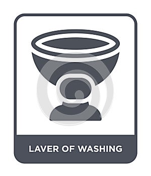 laver of washing icon in trendy design style. laver of washing icon isolated on white background. laver of washing vector icon