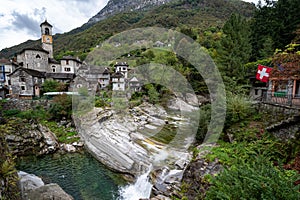 Lavertezzo in the Verzasca Valley, Ticino, Switzerland
