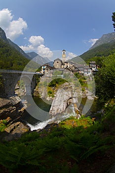 Lavertezzo village, Valle Verzasca, Ticino, Switzerland