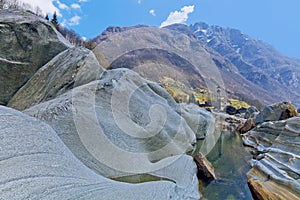 Lavertezzo village in Verzasca Valley, Switzerland