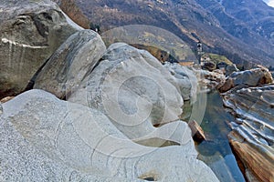 Lavertezzo village in Verzasca Valley, Switzerland