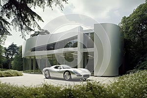 Lavish Abode & Exotic Wheels: A Luxury House with Supercar Outdoor