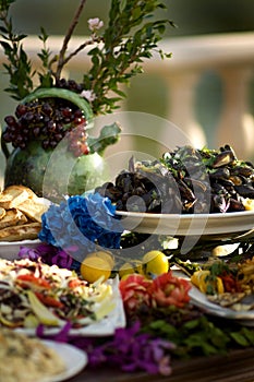 A lavish buffet