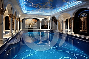 Lavish Luxury pool. Generate Ai