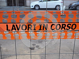 Lavori in corso Road works