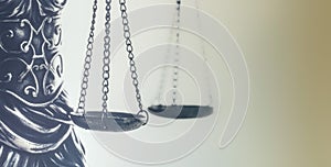 Law concept image, scales of justice