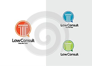 Law Consult Logo Design Template