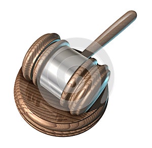 Law court mallet photo