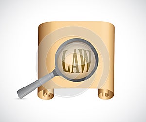 Law documents concept illustration design