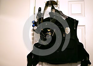Law Enforcement Bullet Proof Vest and Duty Belt