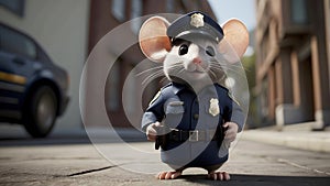 Law-Enforcing Mouse: A Dynamic Display of Police Skills and Furry Charm