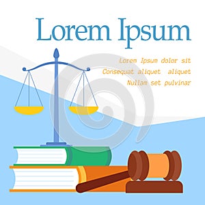 Law Faculty Educational Program Vector Web Banner