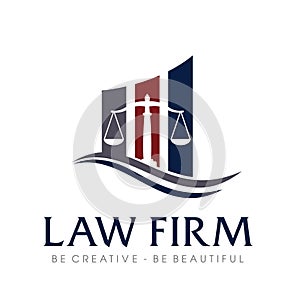 Law firm and Attorney Logo Vector