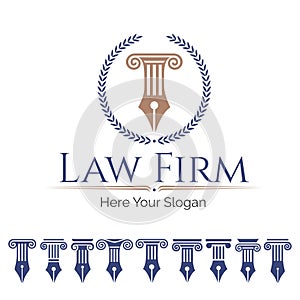 Law firm and column set