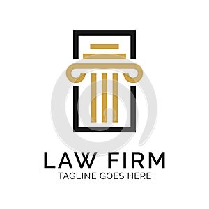 Law Firm Logo Design Inspiration, Vector illustration