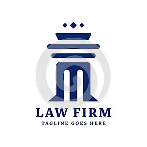 Law firm logo design template photo