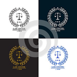 Law firm, office, center logo design