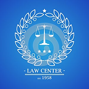 Law firm, office, center logo design