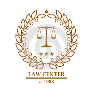 Law firm, office, center logo design