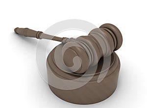 Law gavel