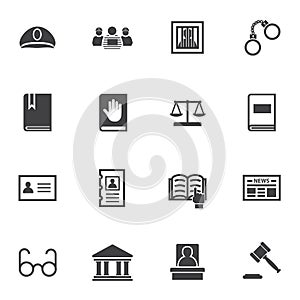 Law icon set