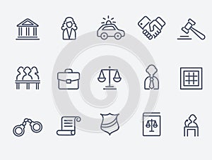 Law icons