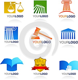 Law icons and logos