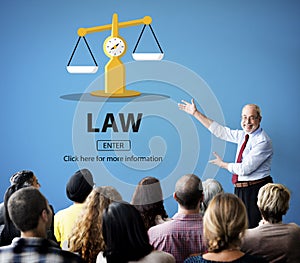 Law Judgement Rights Weighing Legal Concept