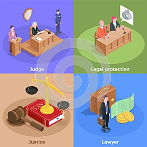Law Justice Design Concept