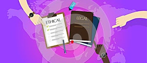 Law legal vs ethical ethics