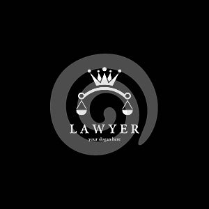 Law logo template photo