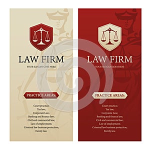 Law office, firm or company vertical banners