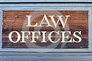 Law offices sign