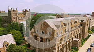 Law Quadrangle Ann Arbor Aerial view  Michigan USA