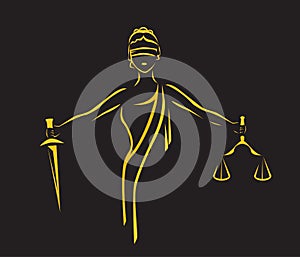 Law stylized icon