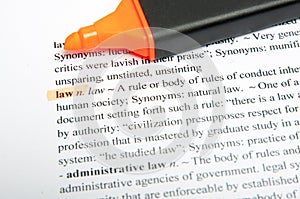 Law translation dictionary photo