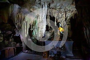 Lawa cave in Kanchanaburi, Thailand photo