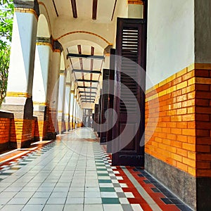 Lawang Sewu is historical building in Cental Java photo