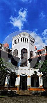 Lawang sewu museum is the one edifice surviving from the Dutch colonial era in Indonesia