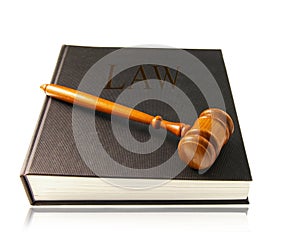 Lawbook and gavel