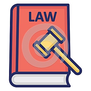 Lawbook  Isolated Vector Icon which can easily modify or edit