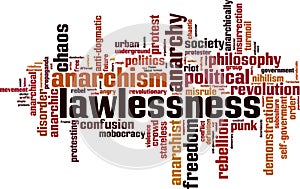 Lawlessness word cloud