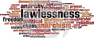 Lawlessness word cloud