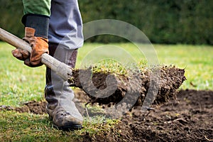 Lawn digging