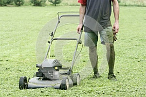 Lawn mower and gardener
