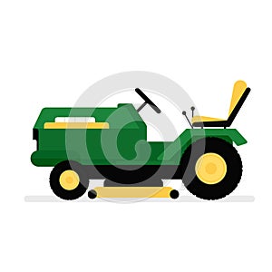 Lawn mower riding icon