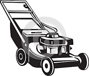 Lawn Mower Vector Illustration