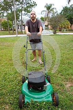 LAWN MOWING man