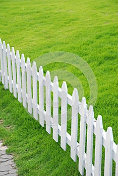 Lawn and railing