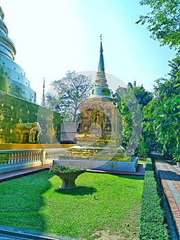 Lawn within Wat Phra Singh Thailand